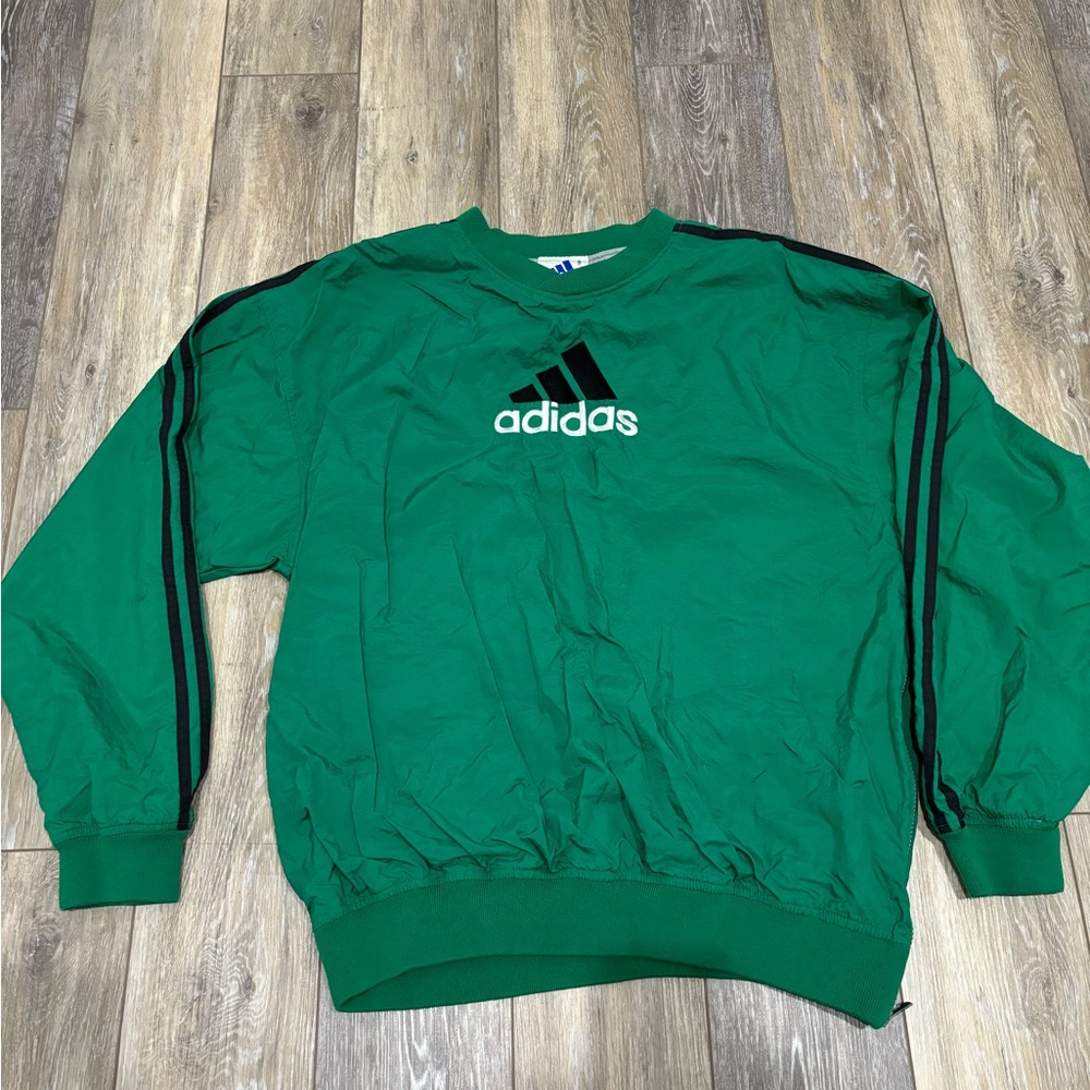 Adidas Vintage Large Pullover Windbreaker Jacket